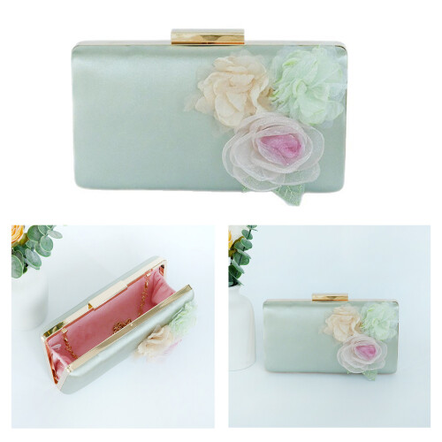 Spacious Floral Crossbody Bag Holds Essential for-Light Green 2
