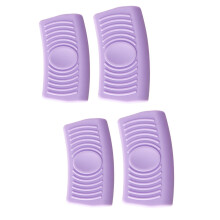Facile à nettoyer : poignées antidérapantes résistantes à la chaleur, poignée de poêle chaude en silicone, peu encombrante, couleurs vives,