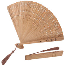 bambus vintage fächer handlich faltbar für frauen geschenk
