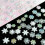 1Set Assorted White Iridescently Snowflake Nail Art Accessories 5