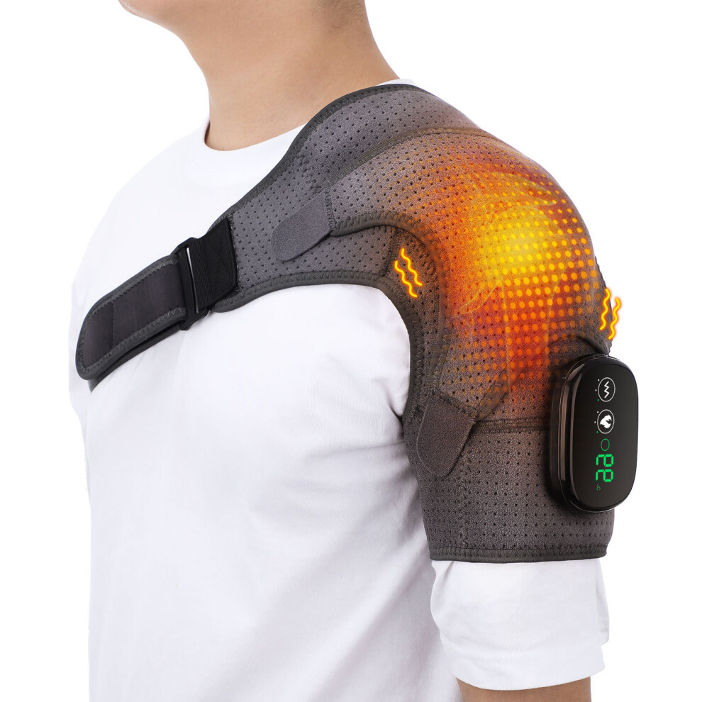 Shoulder Massagers Heating Pad Electric Vibrations-P
