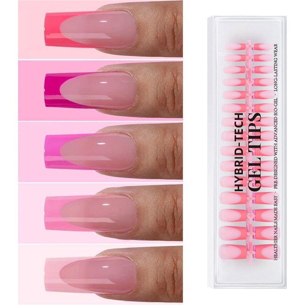 150Pcs French Tips False Nail Glossy or Matte Finish-matte