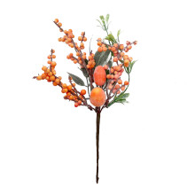 Galhos de Frutas Artificiais Decorativos para Casa, Enfeites de Natal com Frutas Vermelhas, Galhos Impermeáveis com Mirtilos Artificiais para Festas