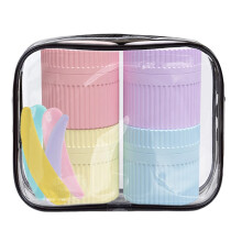 Pack of 4 Food Grade Silicone Storage Container Safe NonToxic