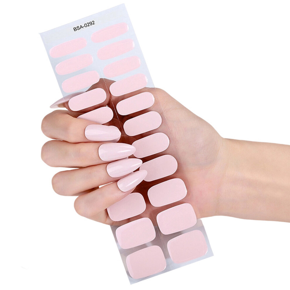 Light 1Set Not Need Curing Gel Nail Stickers Easy To-Bsa0292