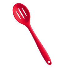 Silikon-Schlitzlöffel in leuchtenden Farben, robuste Silikon-Antihaftbeschichtung, praktisches Design zum Aufhängen, ergonomisches Design für