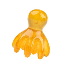 Ergonomic Head Massage Comb 14 Teeth For Deep Scalp-coffee