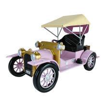 Tijdsgetrouwe ijzeren automodeldecoratie met traditionele-Roze