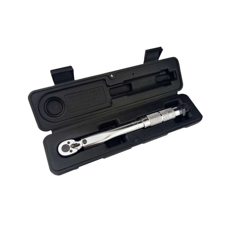 1/4'' Torque Wrench Drive 525Nm Twoway Adjustable Hand Spanner Accurate Torque 9339159614525