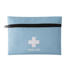 Small Compact First Aid Kit Storage Organizer Easy Carry-Blue L