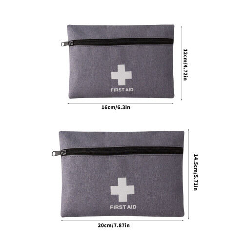 Small Compact First Aid Kit Storage Organizer Easy Carry-Blue L 2