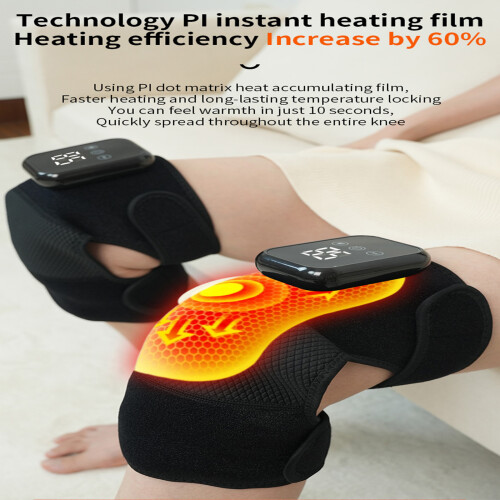 Heating Knee Support Straps for Sports Elderly-Gray 1 1