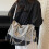Womens PU Leather Bag With Multiple Pockets Shoulder Bag-Gray 6