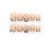 Pink 3D Embossed Artificial Nail Comfortable Fit For Wedding 4