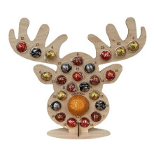 Suporte para Exibição de Chocolates, Decoração de Natal, Contagem Regressiva para o Natal, Feito à Mão com Acabamento Requintado, Decoração