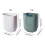 Multi-Space Utility Container, Superior Material Easy Installation Large Capacity Wall-Mountable Compost Bin, Green 1PC 6