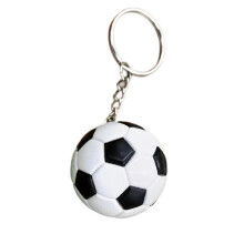 Modischer Fußball-Schlüsselanhänger als-klassisches Schwarz