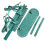 DIY Backpack Sewing Kit With Pre Measured PU Leather-lake blue 1