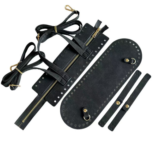 Beginner Friendly DIY Shoulder Bag Making Kit Portable-Black