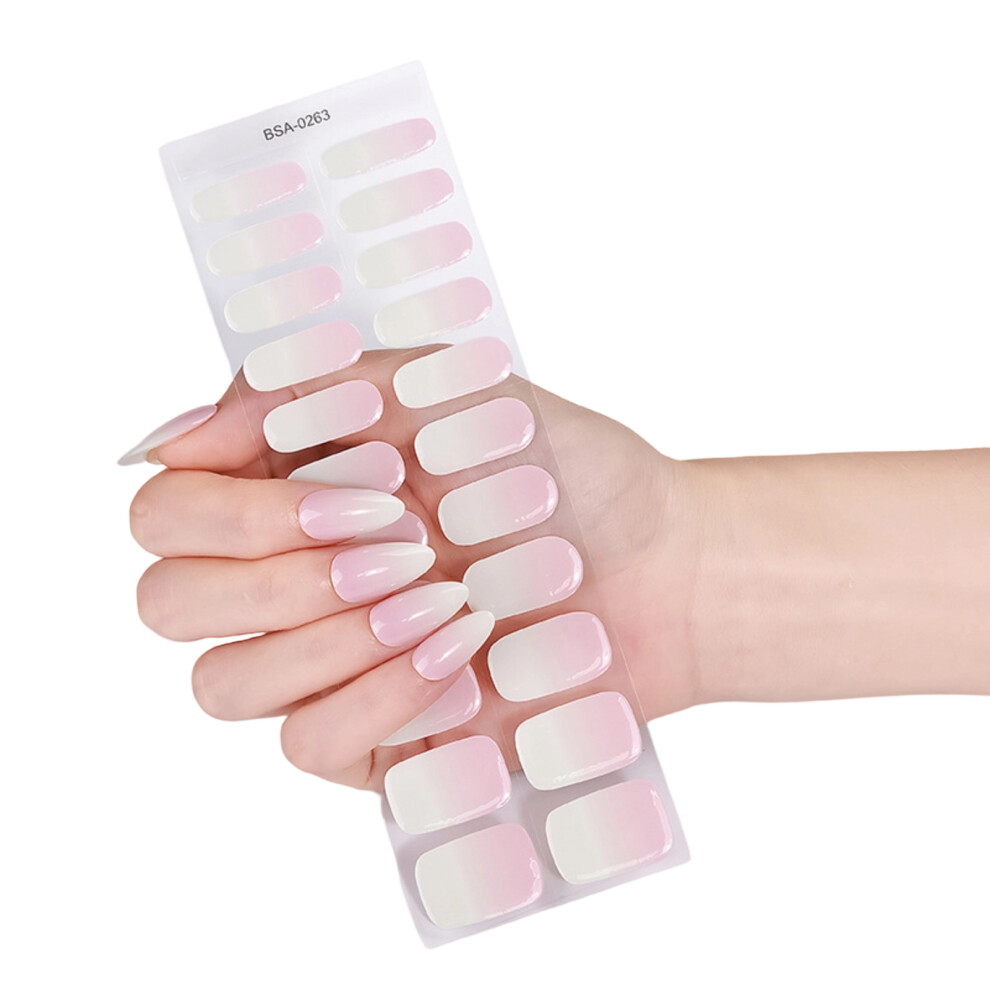 Fashionable Nail Stickers Easy Application NonToxic ABS-63