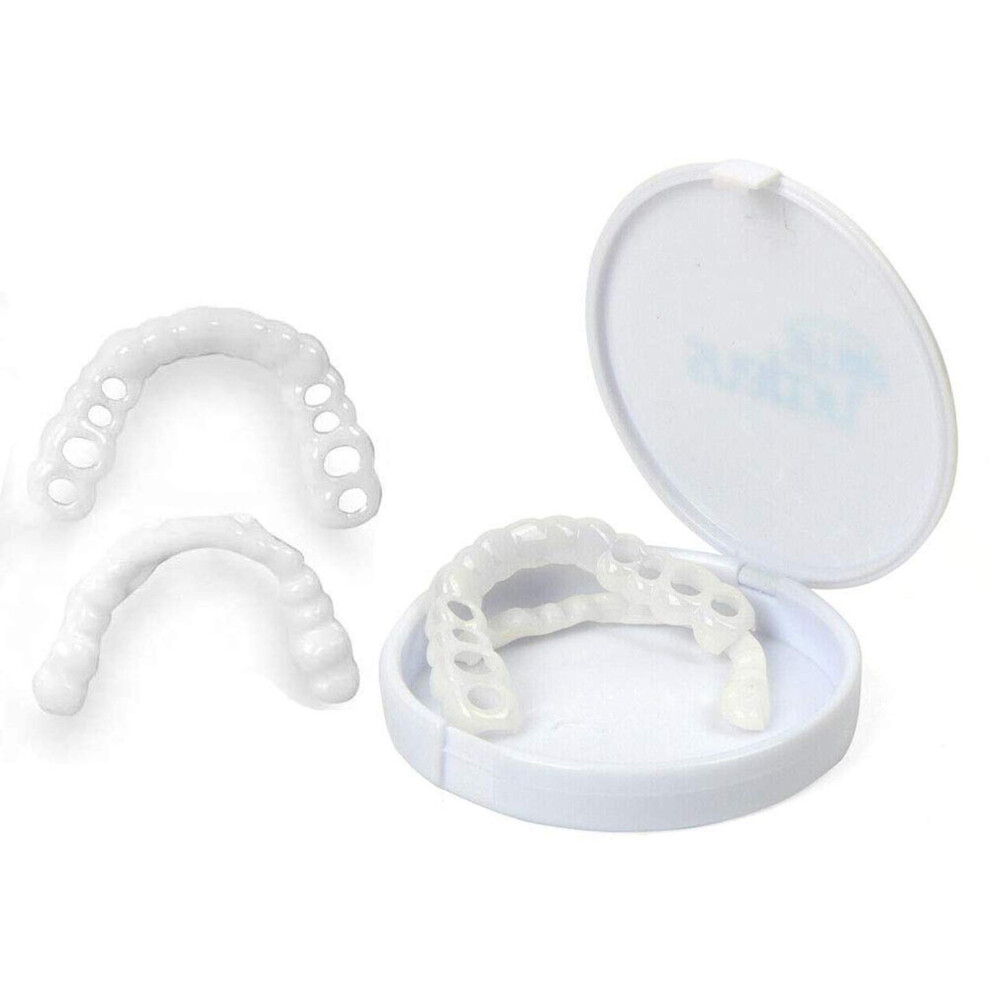 False Teeth Veneers Snap On Dentures  And Bottom Natural Tone Instant Veneers Teeth Whitening Kit For Men And Women