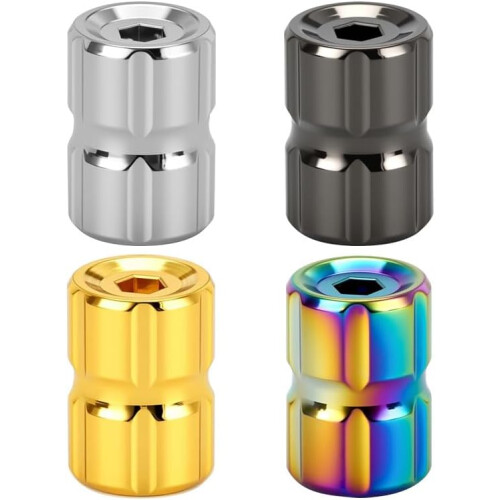 Tire Valve Stem Caps for 1198 S 2010  Dustproof Dust Caps With Spanner, AntiTheft, Gold 1