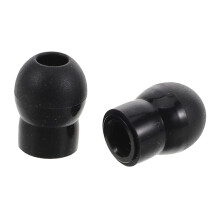 Stethoscope Ear Tips Silicone Black 2Pcs Soft Replacement Noise Reduction Comfortable Fit For Medical Use And Sleep