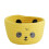 Panier de rangement en corde de coton robuste, joli-Panda jaune 1