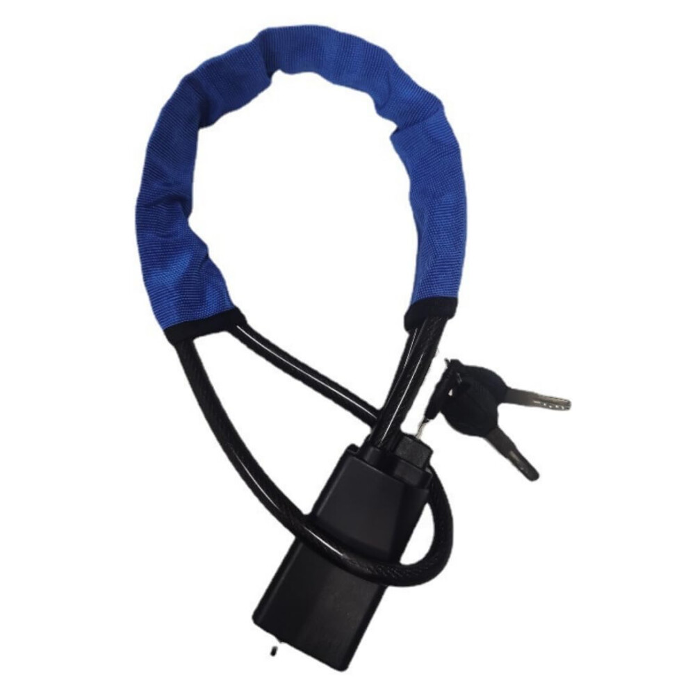 Car Steering Wheel Lock Heavyduty Retractable Antitheft Device Adjustable Length Blue 9105992738618