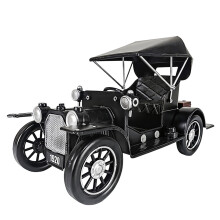 Vintage ijzeren auto beeldje collectible voertuig-Zwart