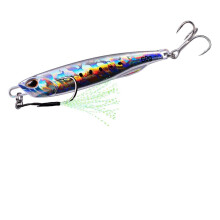 Scale Blade Lure 1060G Sinking Vibration Baits With Artificial Feather For Bass Pike Perch Angling Color G Size 30G