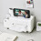 Distributeur de mouchoirs en plastique convivial avec-Blanc 7