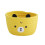 Panier tissé en corde de coton robuste avec des-Ours jaune 1