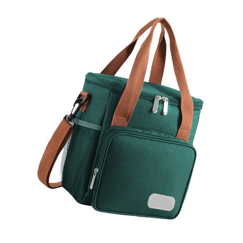 Sac à poignée confortable pour les repas, sac isolé de-Vert