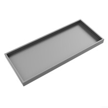 Shatterproof Silicone Bath Organizer Gray 30x12.5cm Silicone Bath Caddy For Toiletries Waterproof Bathroom Shelf