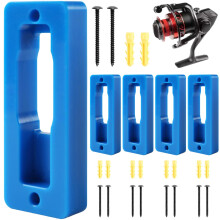 Fishing Reel Holder Rack 5Pack Wall Mount Display Stand For Rod Storage 3.9x0.6x1.5 Inch