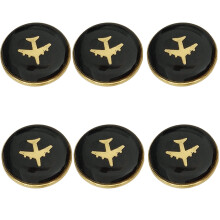 Flughafen-Uniform-Knöpfe, rostfreie Metallknöpfe,-Stil 3 6