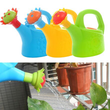 Kids Watering Can With 360 Rotating Flower Spray Nozzle Plastic Garden Sprayer For Childrens Outdoor Play Plus Plant Care Yellow Or G (GREEN)