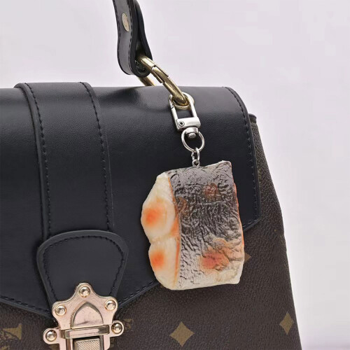 Fish Meat Keychain with Realistic Appearance for Keys Backpack 1