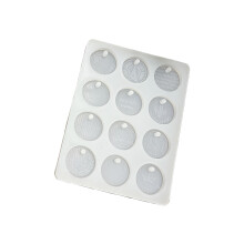 Silicone Hanging Pendant Molds for Name Plate Creation-round