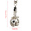 Star Moon Universe Pattern Earphone Bag Keychain Fashion-Silver 4