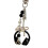 Versatile Music Earphone Shaped Accessory For Keys-Black 1