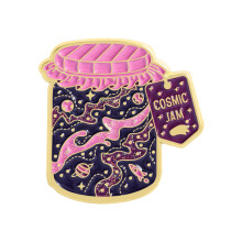 Fun Cosmic Theme Enamel Pin Brooch with Safety Pin-QHXZ5171