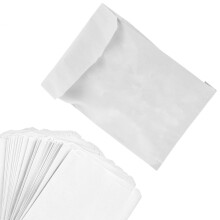 Embalagens planas de papel glassine para produtos de panificação e artesanato, design elegante e opção sustentável, sacos de papel encerado