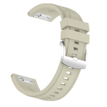 Strong 22mm Silicone Sports Wristband with Secure Lock for-Gray