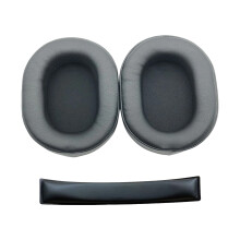 Headband Covers Earpads Enhances Bass Noise-Black Protein crust