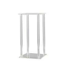 Stylish Clear Acrylic Vase For Event Table Decor Geometric Cube Design Wedding Centerpiece Decorations Acrylic Flower Stand For Parties, Anniversaries