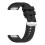 Press Button Closure Silicone Straps 22mm Universal Fit-Black 1