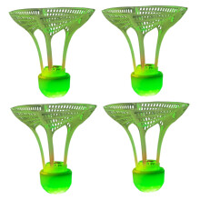 Light Up Badminton Birdies 4Pack Glow In The Dark Shuttlecocks WindResistant Flexible Training Birdies For Beach Green