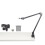 Support de micro aérien Portable, Microphone rotatif en-Noir 1